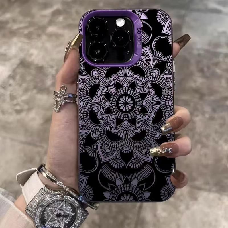 Retro Totem Pattern Phone Case for iPhone 12 to 17