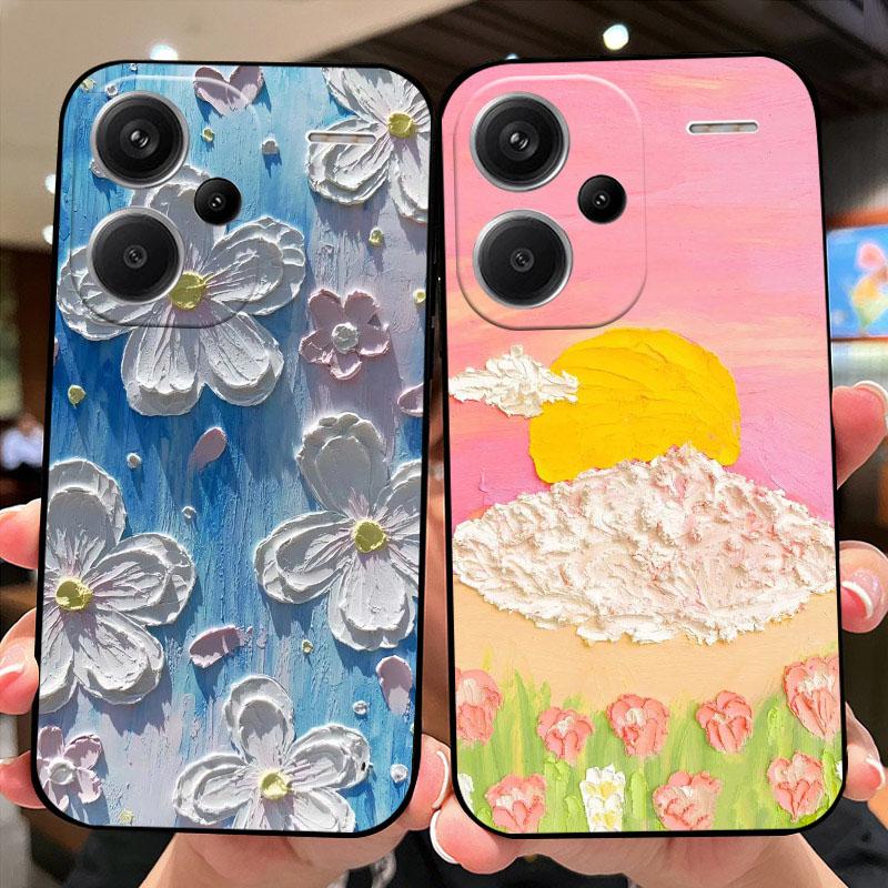 For Redmi Note13 4G 5G Case 13Pro Shockproof Silicone TPU Phone Coque Cover For Redmi Note 13 Pro+ Capa 13 Pro Plus Fundas Cases