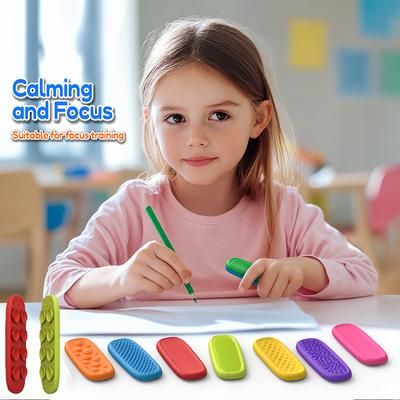 Silikon Sensorischer Streifen Fidget Spielzeug Kinder Autismus Dekompression Beruhigendes Zappelspielzeug Erwachsene Stress Schreibtisch Angstabbau Sensorisches Spielzeug