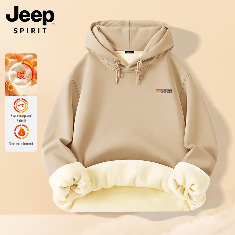

JEEP SPIRIT Men s Fleece-Lined Hooded Sweatshirt M