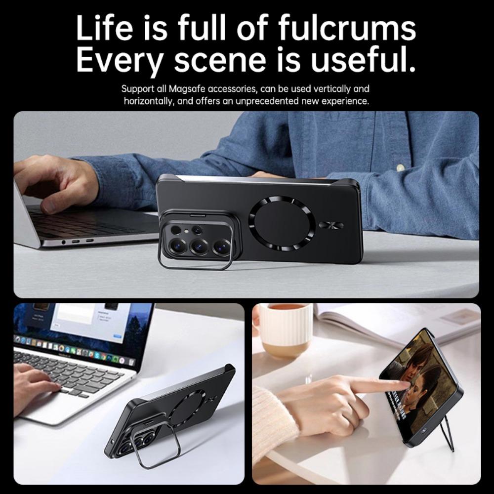 Für Samsung S25 S25+S25E S25Ultra Magnetische kabellose Ladehülle Handyhülle Halter rahmenlos Handyhülle Stoßfester Bumper Funda