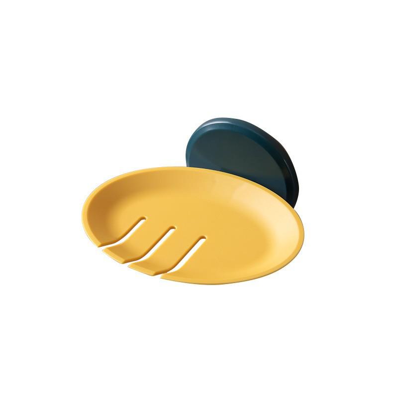 Suction Cup Wall-Mounted Soap Rack: Punch-Free, Creative Drain Design, No Water Accumulation, Home Storage Solution