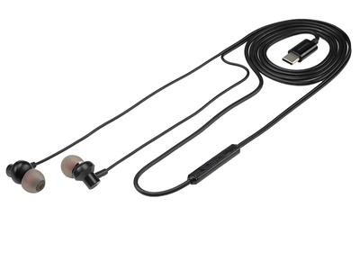 WAYME Drátová sluchátka do uší s mikrofonem, USB-C konektor