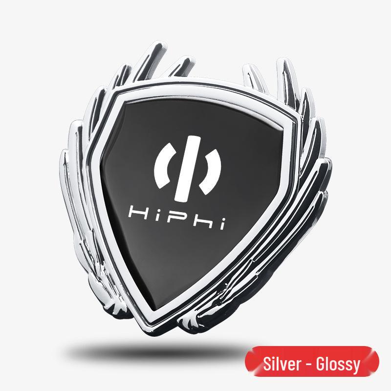 HiPhi X Y Z Metal Wing Badge Emblem for Car Body, Side Window, or Trunk