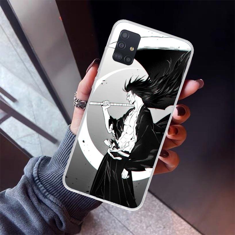 Zaraki Kenpachi Bleach Phone Case For Samsung Galaxy A12 A52S A42 A32 A22 A51 A50 Note 20 Ultra 10 S10 Plus A71 A70 A31 A30 A10S