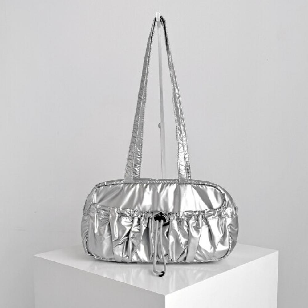 Fromheaven Raining Glossy Baguette Shoulder Bag