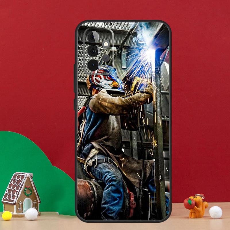 Schweißer Schweißen Heißes Metallarbeiter Hülle Für Samsung Galaxy A55 A52 A32 A12 A33 A06 A16 A26 A36 A56 A15 A53 A13 A34 A54 A14 A17