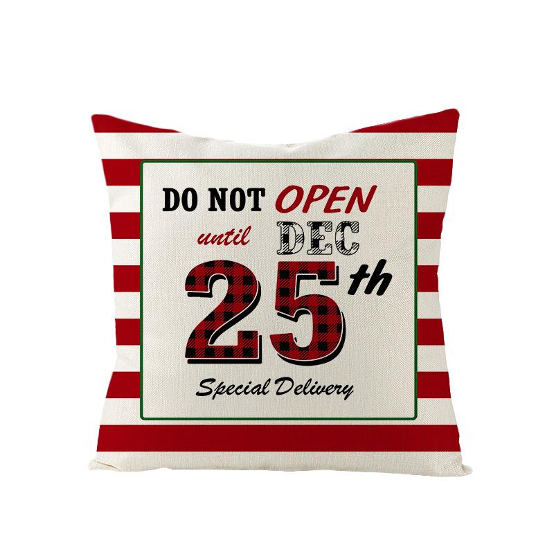 Christmas Pillow Case Polyester Red and Green Plaid Print Pillow Nordic Home Living Room Sofa Cushion