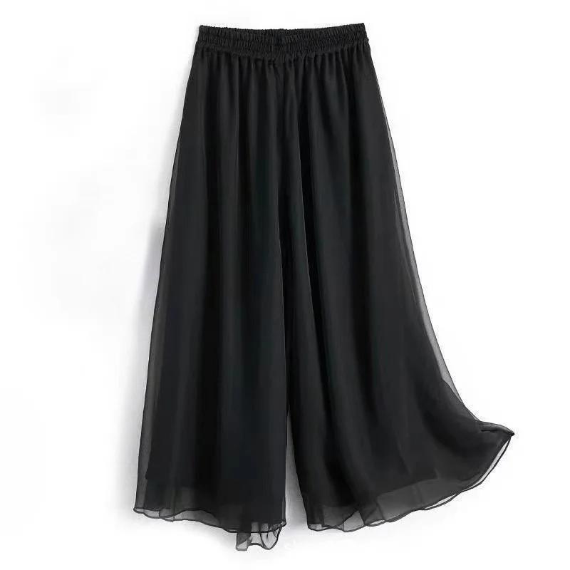 Klassische Tänzerhose Sommer Chiffon Weite Hosen Tanzübungsbekleidung Lockere Tanzhosen für Damen Yogahosen