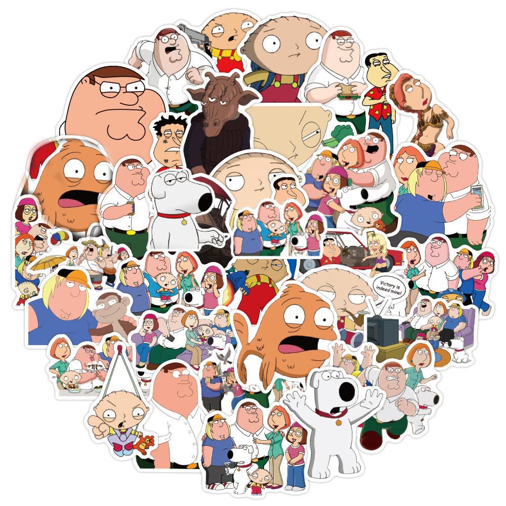 10/30/50/100pcs Classic Animation Family Guy Stickers Funny Anime Graffiti Sticker Scrapbook Phone Suitcase Cartoon Decals Decor