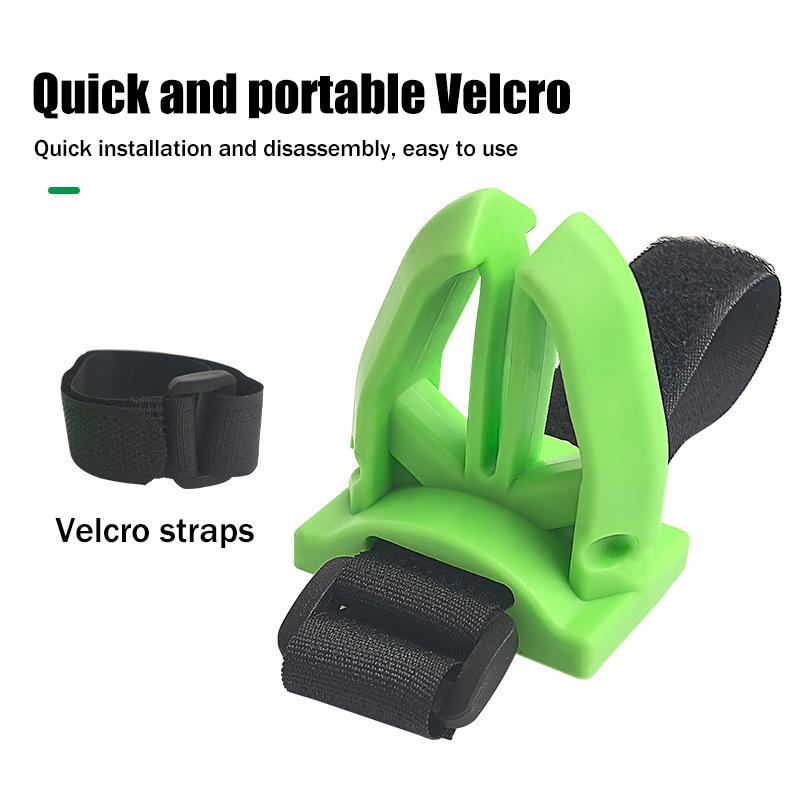 1/2Pcs Portable Silicone Fishing Rod Holder For Various Fishing Pole Fastener Binding Clip Tight Fishing Accessories