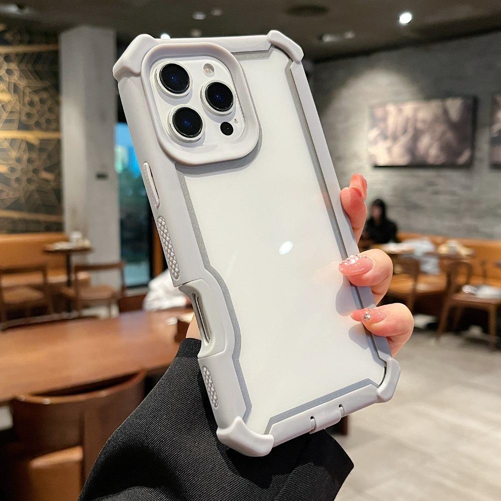 Heavy Duty Dual Layer Transparent Shockproof Durable Phone Case for iPhone 16 Pro Max 15 Plus 14 13 12 11 Protect Cover