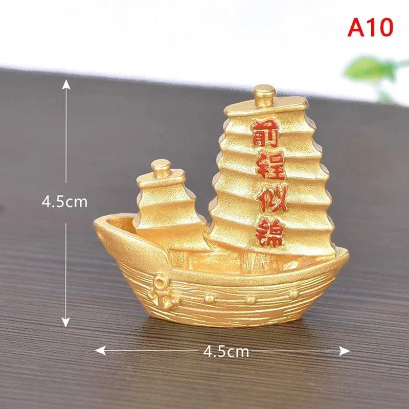 Feng Shui Auspicious Fa Cai Money Tree Gold Ingot Bag Lucky Fortune Spring Festival Mascot Desktop Ornament Car Home Decor Craft