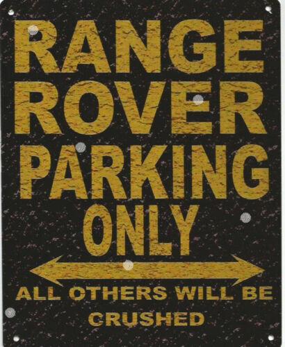 

RANGE ROVER PARKING METAL SIGN RUSTIC VINTAGE STYLE garageAluminum 20x30cm（7.8x11.8inch）