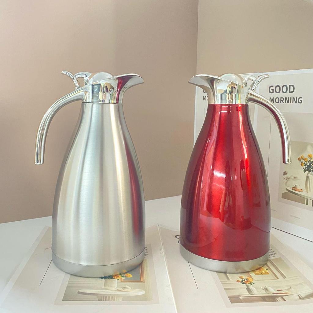 European Style Double-Layer Stainless Steel Vacuum Thermos - Hotel & Restaurant Tea/Warming Kettle