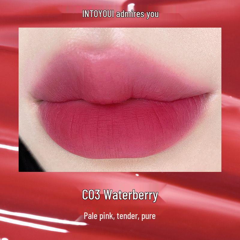 INTO YOU Heartbeat Lip Glaze: Matte Velvet, High Saturation, Non-Stick Lipstick