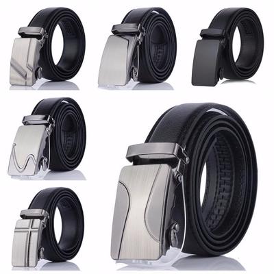 Designer Blets for Men Luxury Male Leather Strap Automatic Buckle Belt Gold for Pants