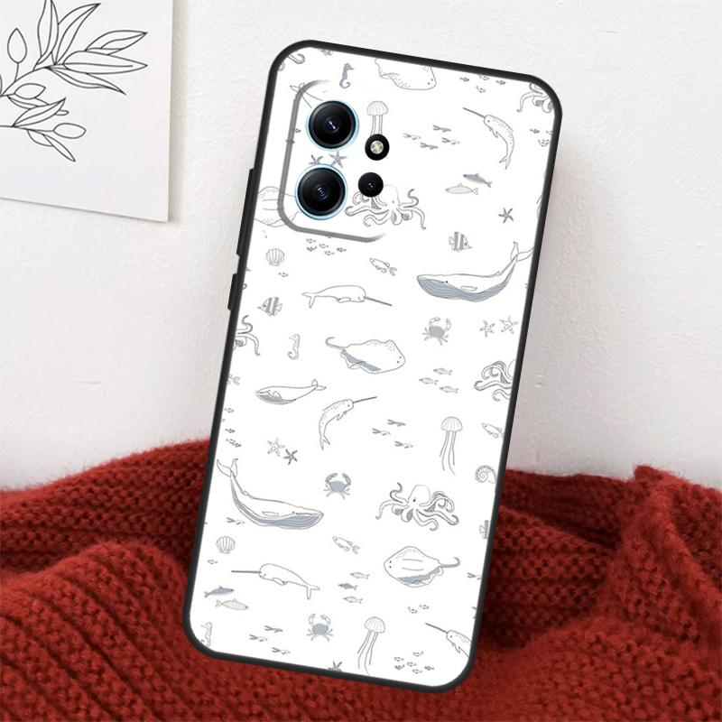 Baby Whale Case For Xiaomi Redmi Note 14 13 10 11 12 15 Pro Plus Cover For Redmi 15 14C 12C 10C 13C 15C