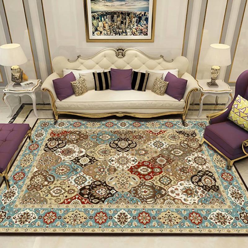 New Chinese Carpet Living Room Coffee Table Sofa Large Area Cushion Bedroom Study Bed Non-slip Blanket Modern Rectangular Carpet