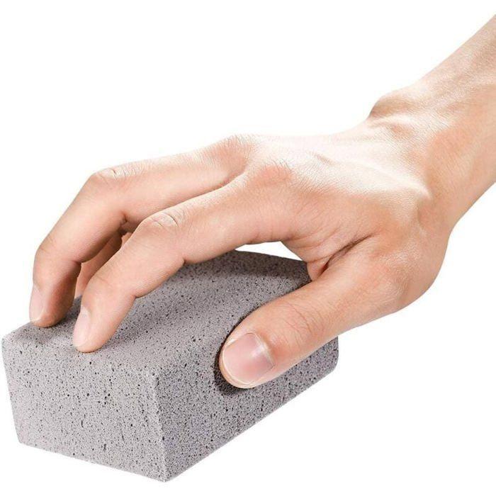 Bloc de pierre ponce - Lot de 4 - Écologique - Réutilisable - Nettoyage anti-graisse