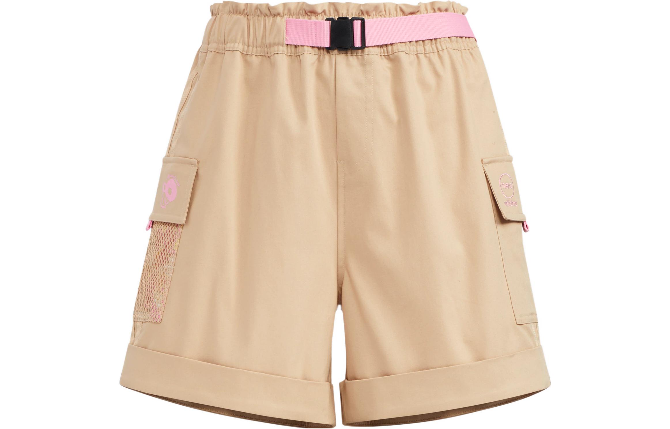 Adidas Casual Shorts Women s Khaki Moderate HN2343 L