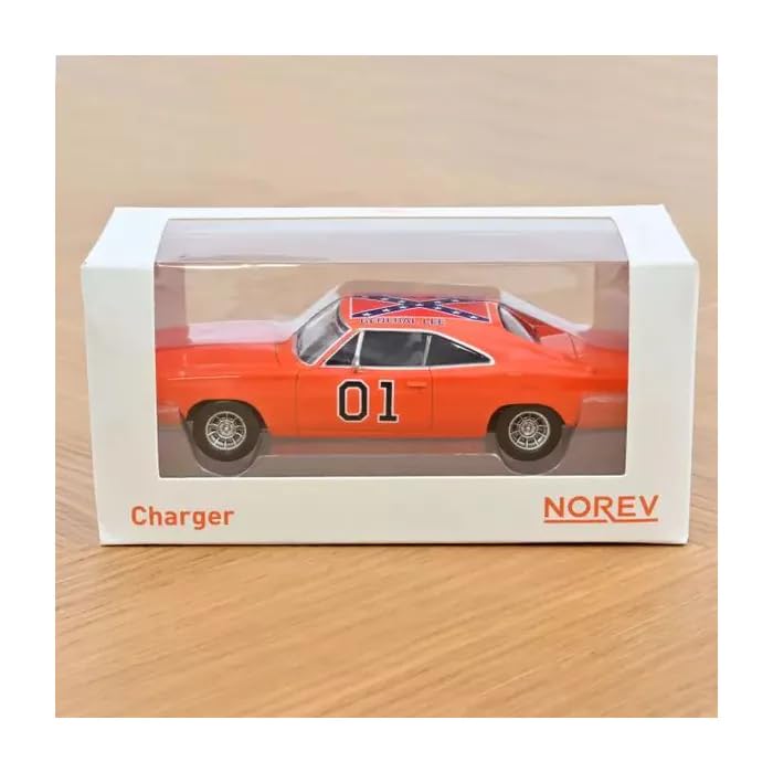 NOREV Scale Dodge Charger 1969 TV Series of NOREV Charger General Lee 1/43 "Duke Eden"