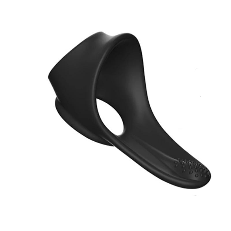 Silikonowe pierścienie na penisa opóźniające wytrysk zabawki erotyczne dla mężczyzn pary flirtujące gry dla dorosłych produkty wielokrotnego użytku