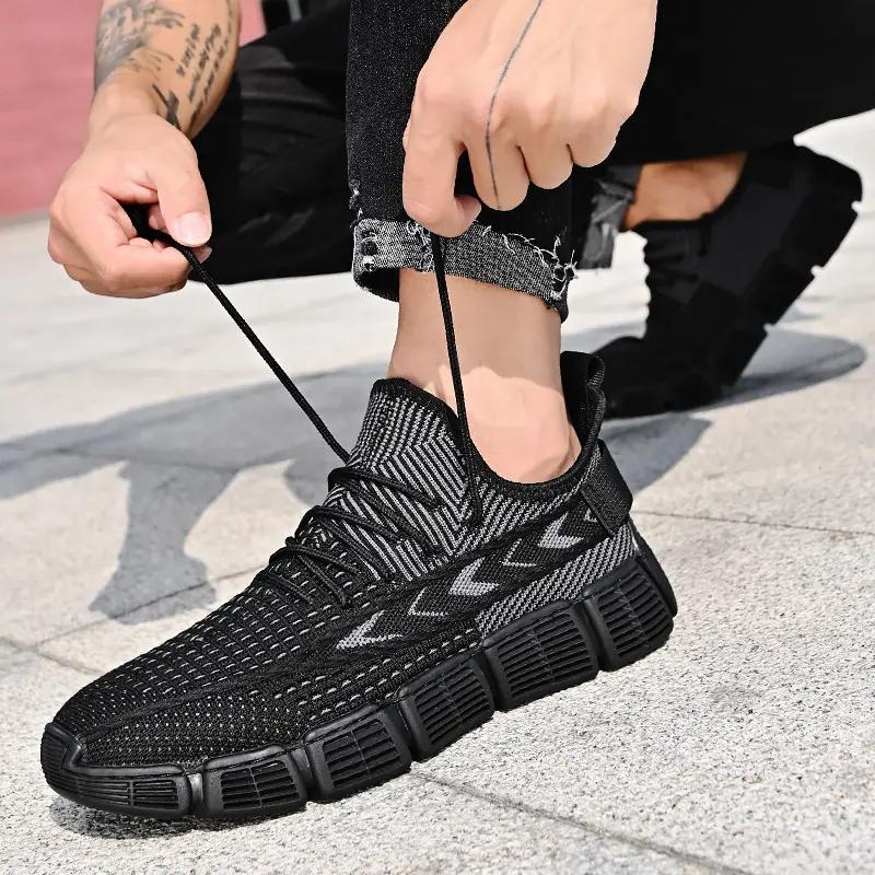 Men's Casual Shoes Breathable Flying Woven Sneakers