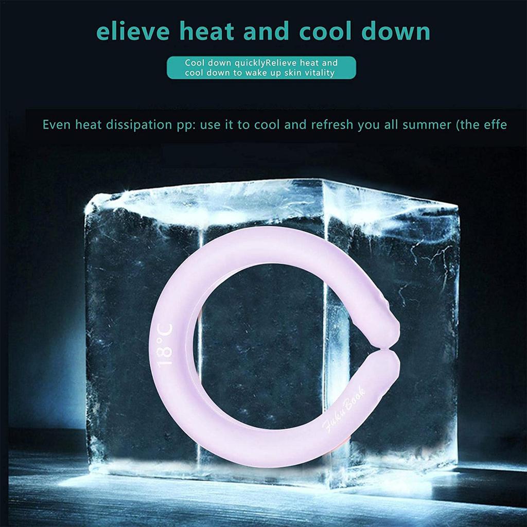 Neck  Tube, Neck Cooler for Summer Outdoor Sports, Reusable Neck  Wrap, Neck Wearable Gel Ice Pack,100ml , One Size