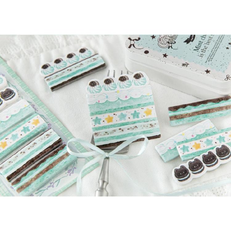 180 Sheets Cake Dessert Themed Adhesive Note Page Markers Repositionable Adhesive Labels for Book Journal Planner