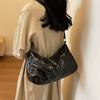 Stylish Winter Large Capacity Cotton Coat 2023 Solid Color Down Bag Street Fashion Tote Bag Ladies Crossbody Bag