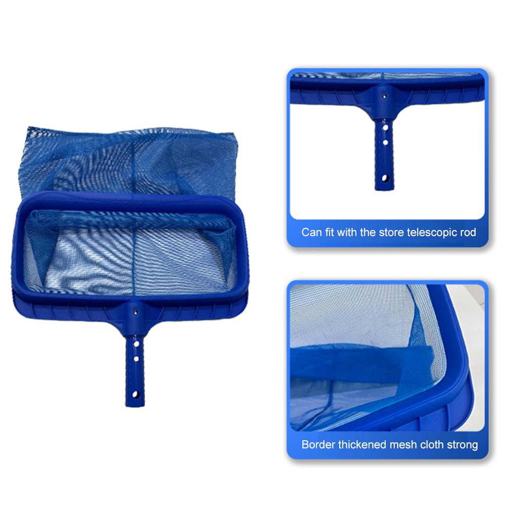 Leaf Mesh Deep Bag Rubbish Cleaning Rake Swimming Pool Cleaning Leaf Skim Net for Cleaning Spa Pond Pool Hot Tubs Fountains