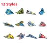 36pcs Children Creative Origami Paper Planes Folding Diy Parent-child Full Color Handicraft Toy Aircraft Educational Toy