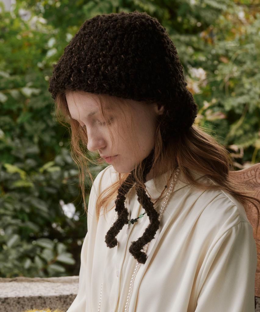 Miseutikotita Soft String Crochet Hat - Brown