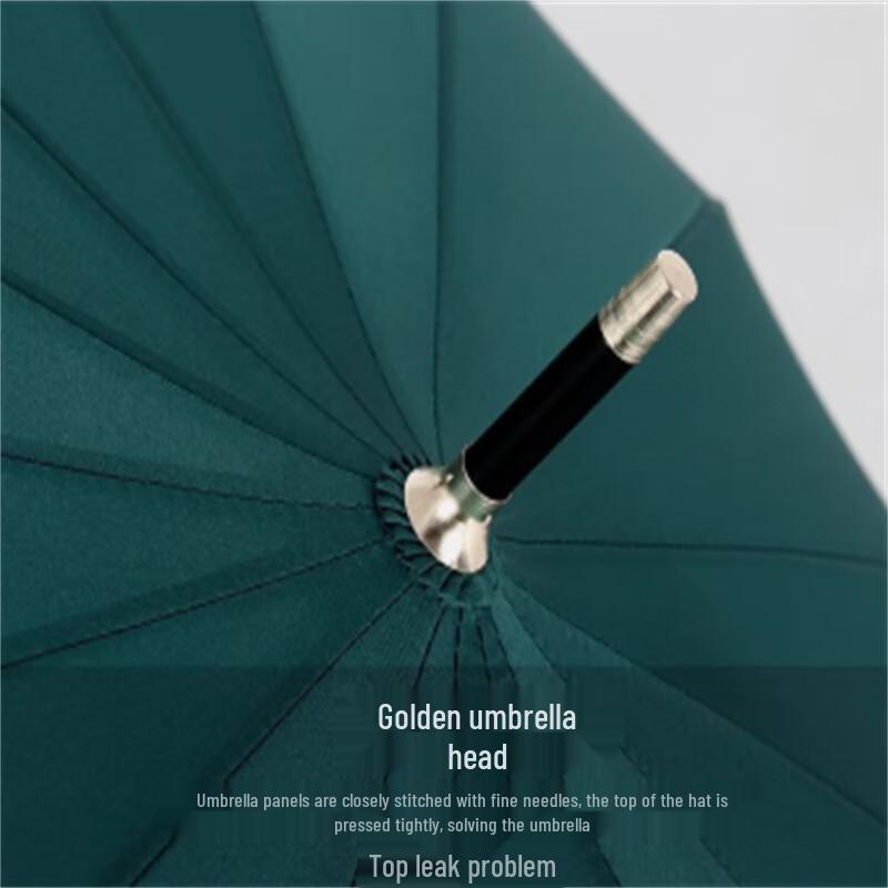 Ximengyuan 16-Rib Wooden Handle Sun & Rain Umbrella