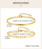 Anklet Set Layered for Women 18K Gold Plated Stainless Steel Flat Snake Chain Round Disk Waterproof Jewelry