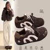 Women's Versatile Thick-Soled Shoes: Lightweight White Casual Sneakers for Spring/Autumn 2026