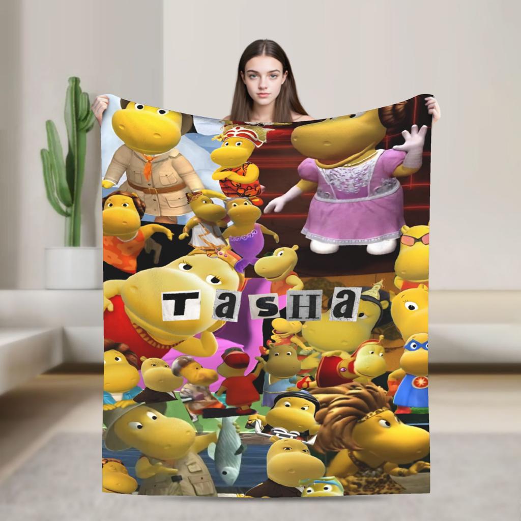 Comfortable  The Backyardigans  Blanket Merch Room Decorative  Throw Blanket Soft Fleece For Outdoor