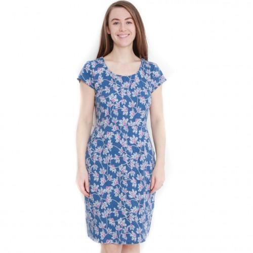 Lazy Jacks Womens/Ladies Wildflower Capped Sleeved Dress
