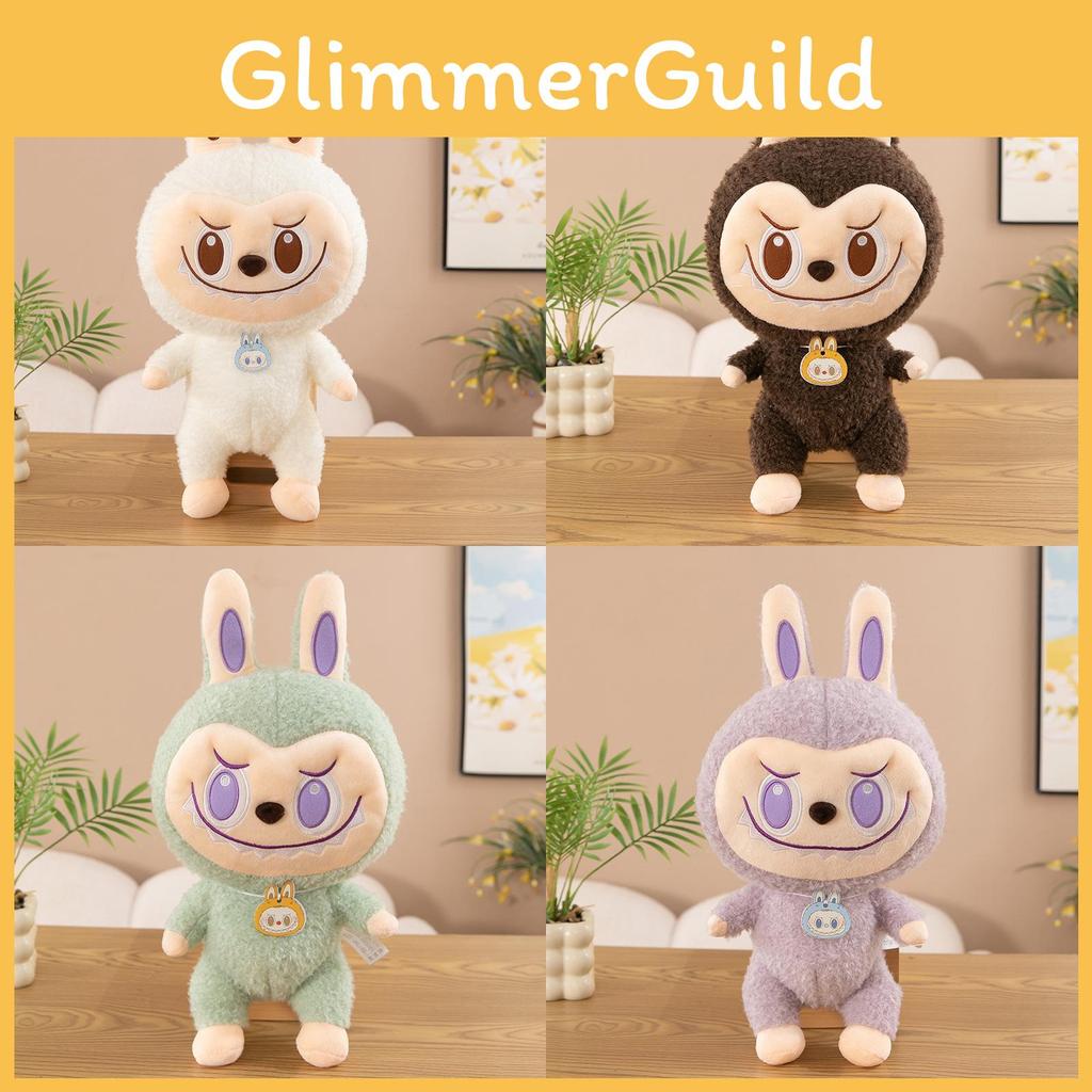 Adorable Labubu Plush Doll Soft Toy Cute Bubble Mart Figure Gift For Girls 30cm 45cm 55cm