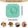 Tapete de Lamber para Cães Silicone Formato Vulcão Antiderrapante Alimentador Quebra-cabeça Tapete de Lamber Com Ventosa Para Cães e Gatos Para Filhotes Gatinhos Animal de Estimação