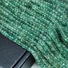 Polished Rondell Beads | Natural Strawberry Quartz Stone | Green Strawberry Quartz, 3-4.5 Mm Size, 16 Inch Strand Beads.