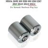 Motorrad Lenkergriffe Lenkerenden Lenker Handgriff CNC Kappe Für Kawasaki NINJA 250R 300 ER6 650 ZX6 ZX7 ZX9 ZX10 ZX12 ZX14