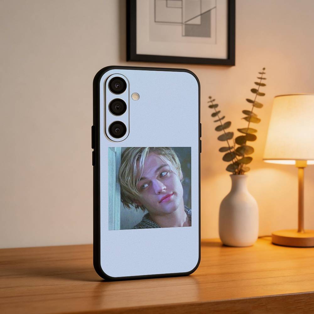 L-Leonardo dicaprio Phone Case For Samsung A73,A21s,A22,A31,A32,A52,A53,A71,A80,Soft Black Shell