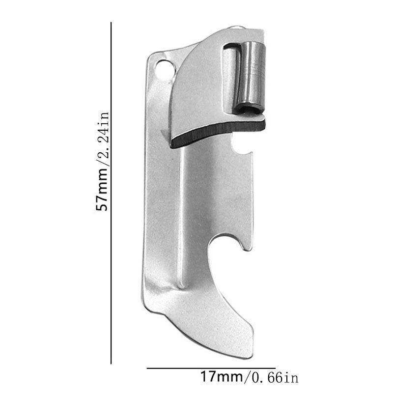 Multi-purpose Stainless Steel Can Opener Foldable Mini Bottle Opener Portable Stainless Steel Can Opener Handy Can Opener Tool