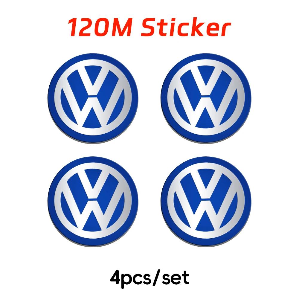 

2025 Hot 70mm/80mm/90mm/100mm/120mm Car Wheel Center Hub Cap Stickers For Volkswagen Passat b6 Golf 5 7 Santana Polo Magotan Tig