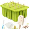 Popsicles Molds, 12 Pieces Silicone Popsicle Molds Easy-Release BPA-free Popsicle Maker Molds Ice Pop Molds Homemade Popsicle