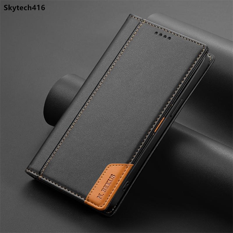 For Redmi 14C 14R Note 10 11 11S 12 12R 12S 13 14 Pro Plus Max 4G 5G Leather Case Flip High Quality Card Slot Bracket Wallet Cover Casing
