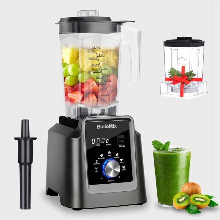 Super Merchant Krachtige Multifunctionele Blenders met Kan 2200W Biolomix 2L Mixer Maalt IJs