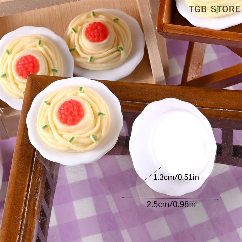 10PCS/Bag Simulation Noodles Dollhouse Toy Accessories Miniature Food Play Scene Model Micro Landscape Ornaments Home Decor